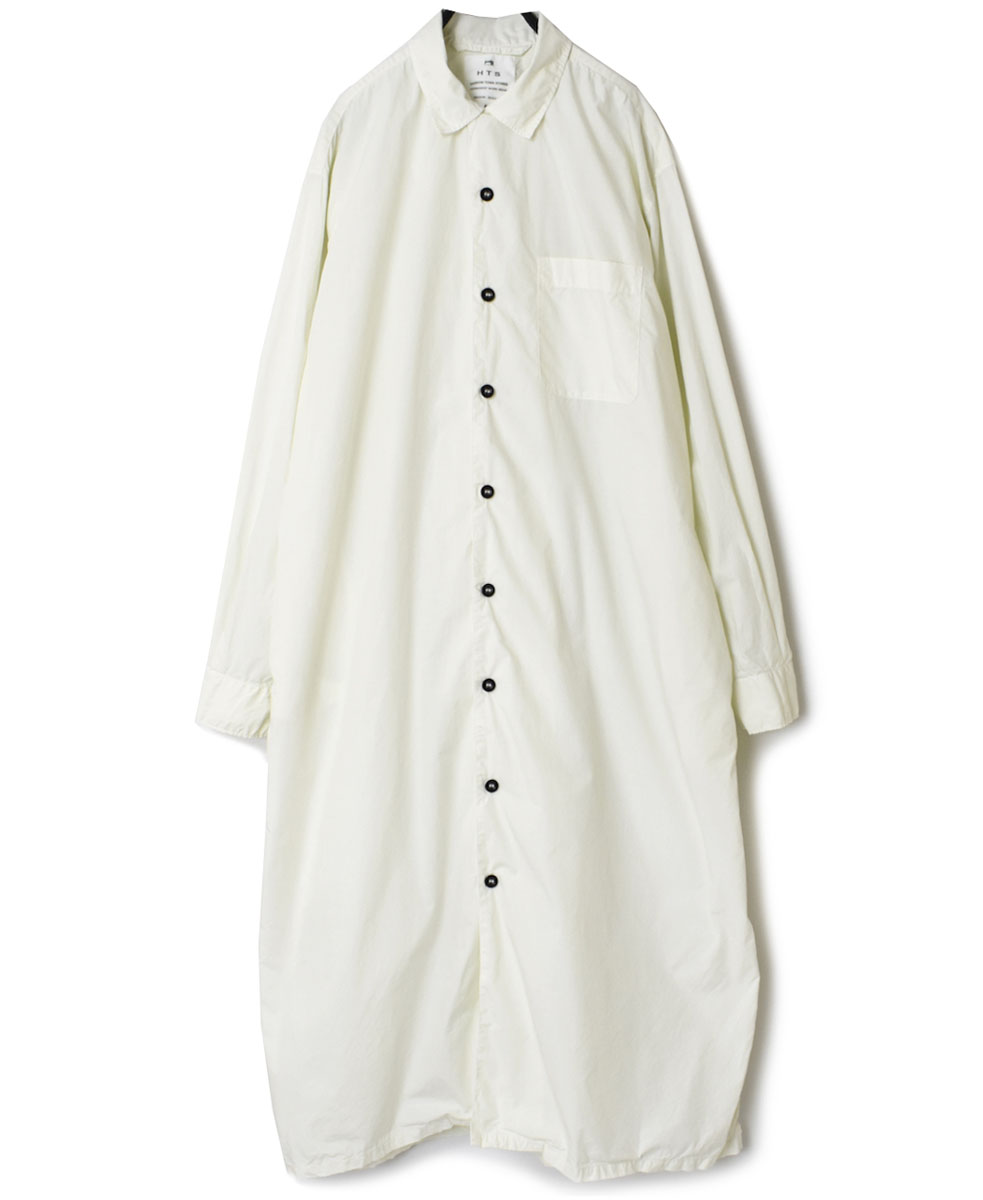 INHT2202CP (ロングシャツ) 60s COTTON POPLIN ONE-UP COLLAR LONG SHIRT