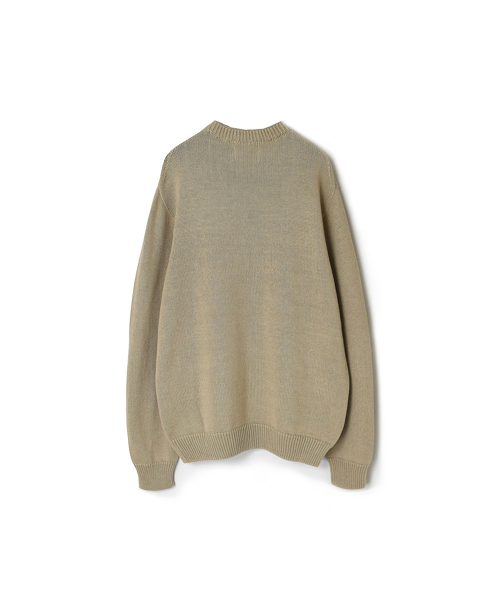 CHT2401(ニット) SADDLE SHOULDER CREW NECK PULLOVER