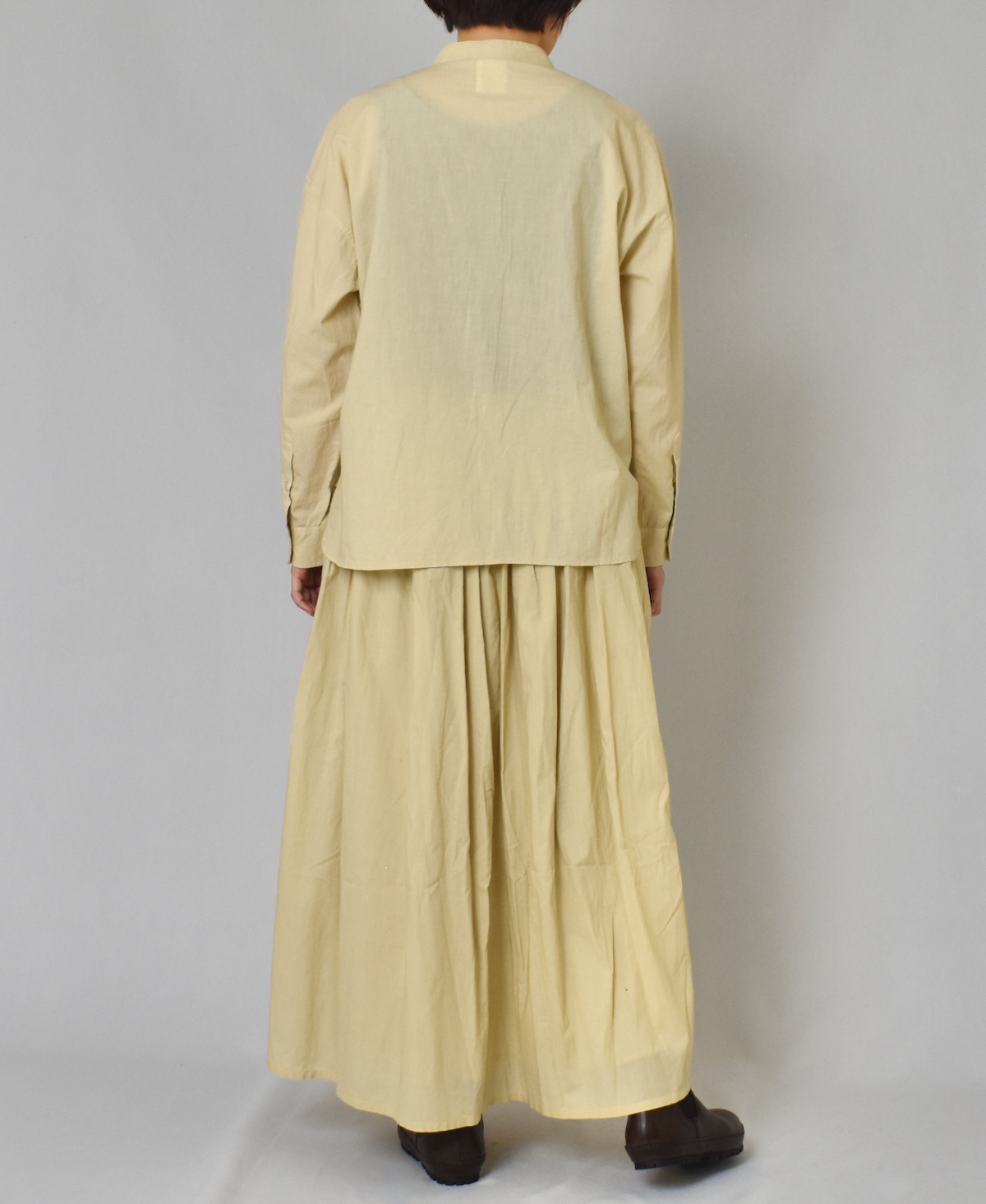 NMDS23563 (スカート) 60'S ORGANIC CAMBRIC GATHERED SKIRT WITH LINING