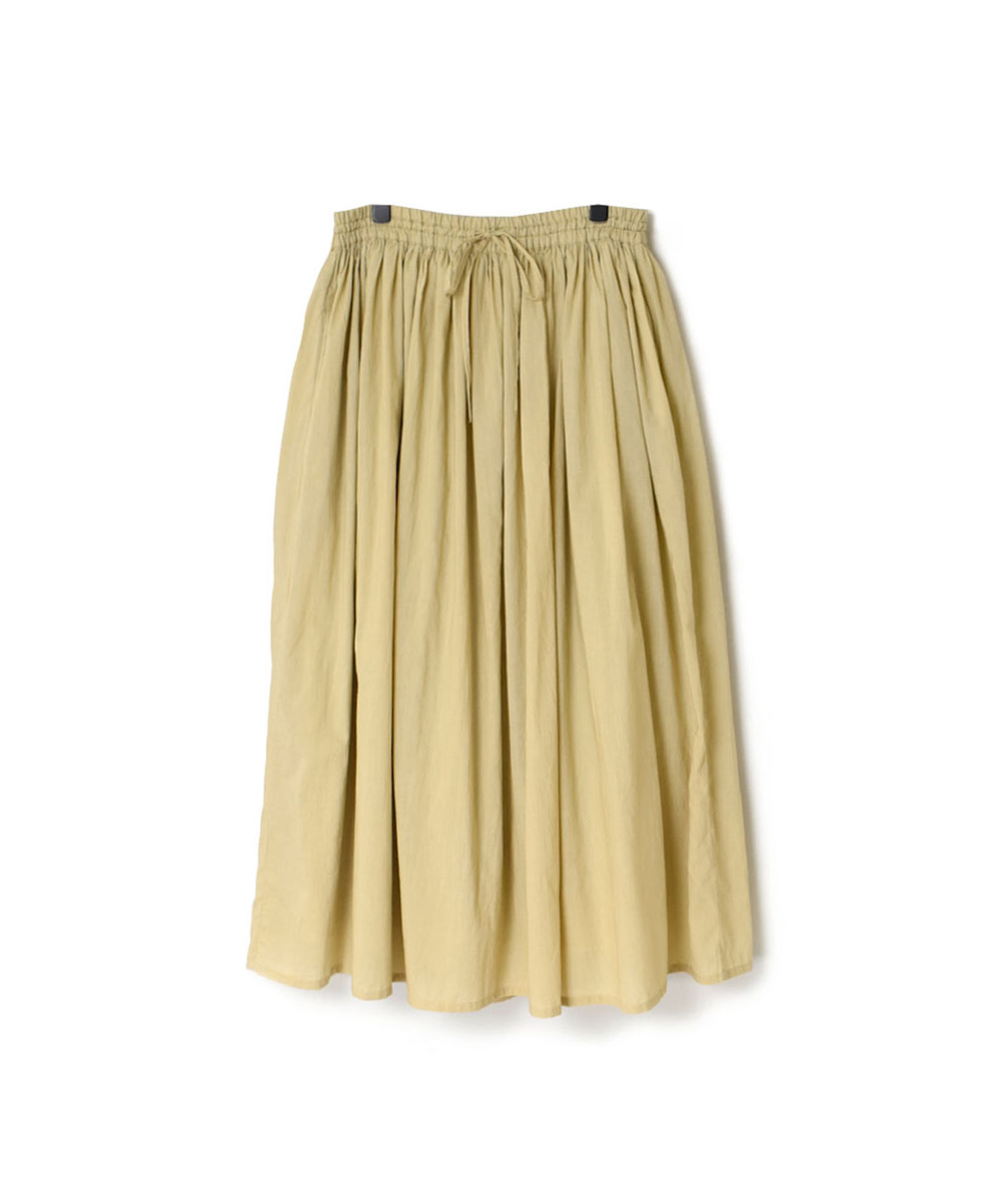 NMDS23563 (スカート) 60'S ORGANIC CAMBRIC GATHERED SKIRT WITH LINING