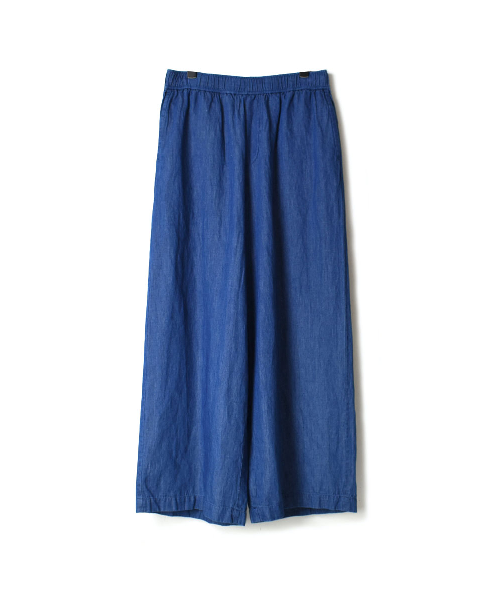 GNMDS2102CL (パンツ) 5.1oz WASHED COTTON / LINEN DENIM EASY WIDE PANTS