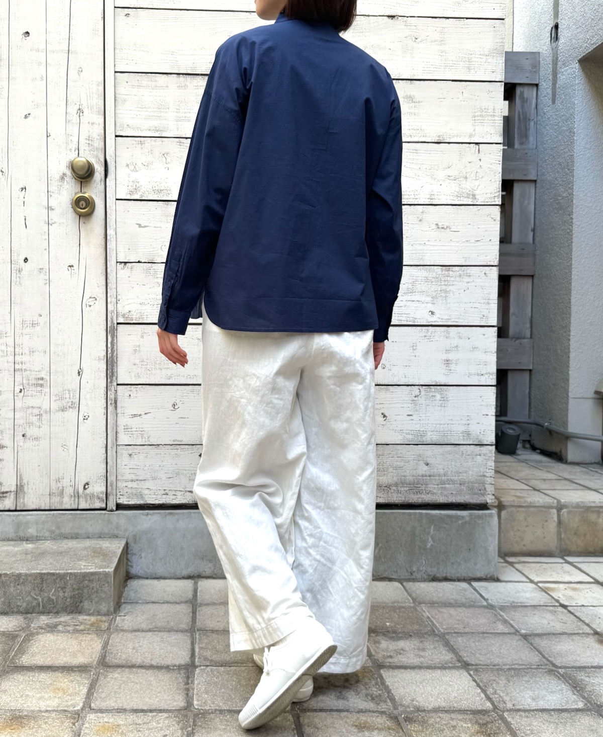 GNMDS2102CL (パンツ) 5.1oz WASHED COTTON / LINEN DENIM EASY WIDE PANTS