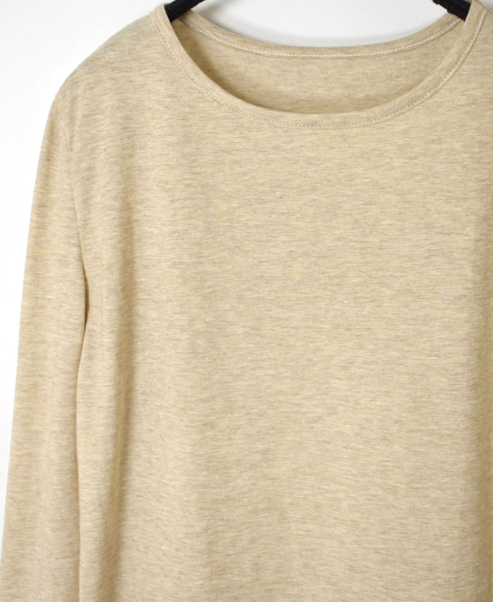 GNMDS24001(Tシャツ) 40/1 SINGLE JERSEY LONG/SL CREW NECK T-SHIRT