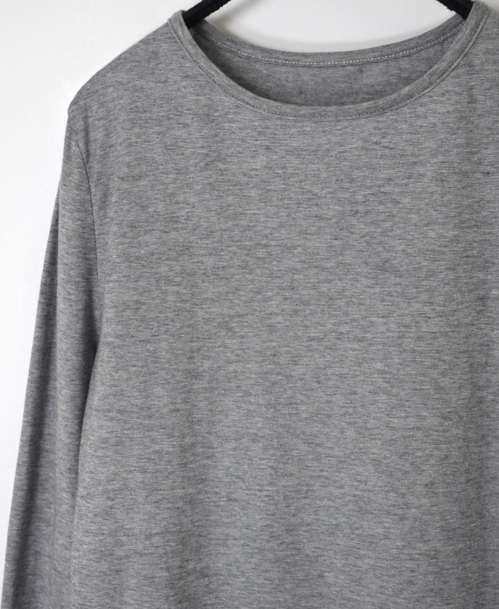 GNMDS24001(Tシャツ) 40/1 SINGLE JERSEY LONG/SL CREW NECK T-SHIRT
