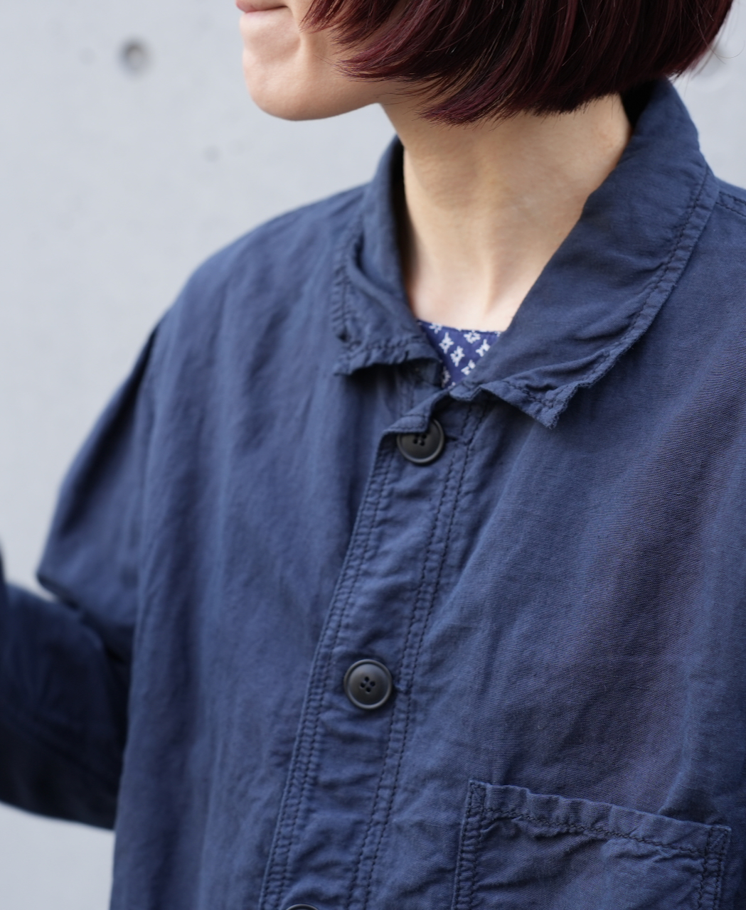 ISNAM2401 (ジャケット) LINEN / COTTON (OVERDYE) AUTHENTIC WORK JACKET