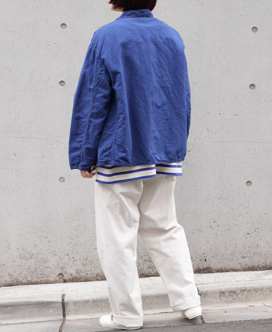 ADNAM2102 (パンツ) LIGHT WEIGHT HERRINGBONE (OVERDYE) CARPENTER PANTS