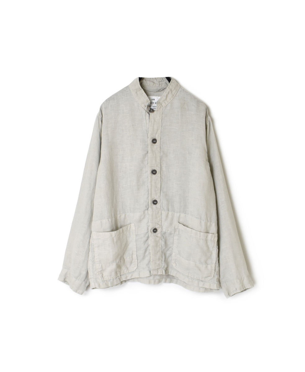 LNHT2302L(ジャケット) LINEN PLAIN STAND COLLAR COVERALL