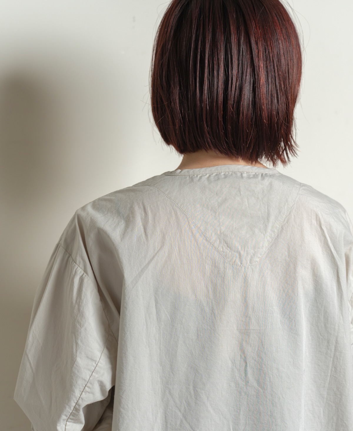 INHT2203CP (シャツ) 60'S COTTON POPLIN HENLEY NECK SHIRT