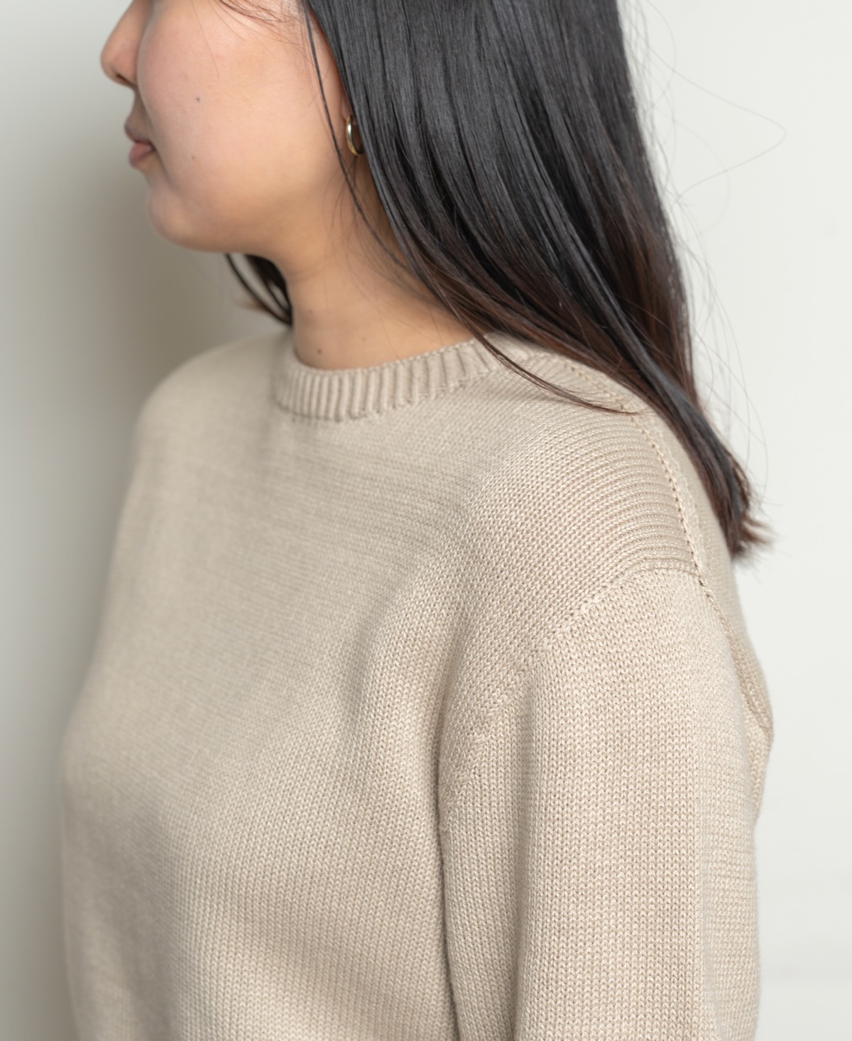 CHT2401(ニット) SADDLE SHOULDER CREW NECK PULLOVER