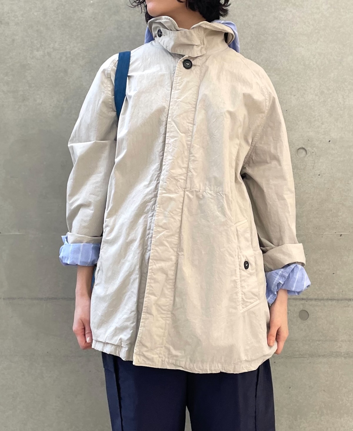 NHT2352TC (コート) LIGHT WEIGHT COTTON OVERDYE BALMACAAN SHORT COAT