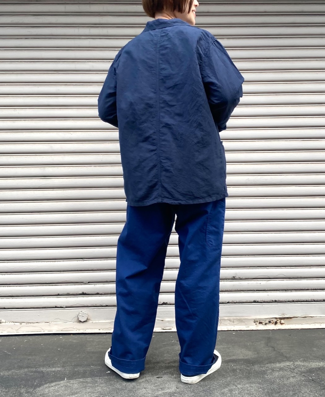 ADNAM2102 (パンツ) LIGHT WEIGHT HERRINGBONE (OVERDYE) CARPENTER PANTS