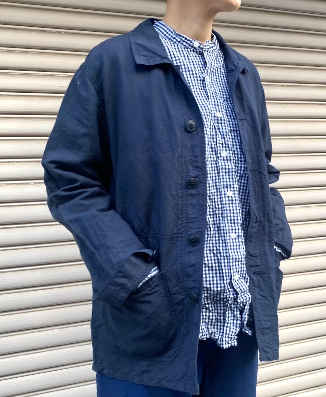 ISNAM2401 (ジャケット) LINEN / COTTON (OVERDYE) AUTHENTIC WORK JACKET