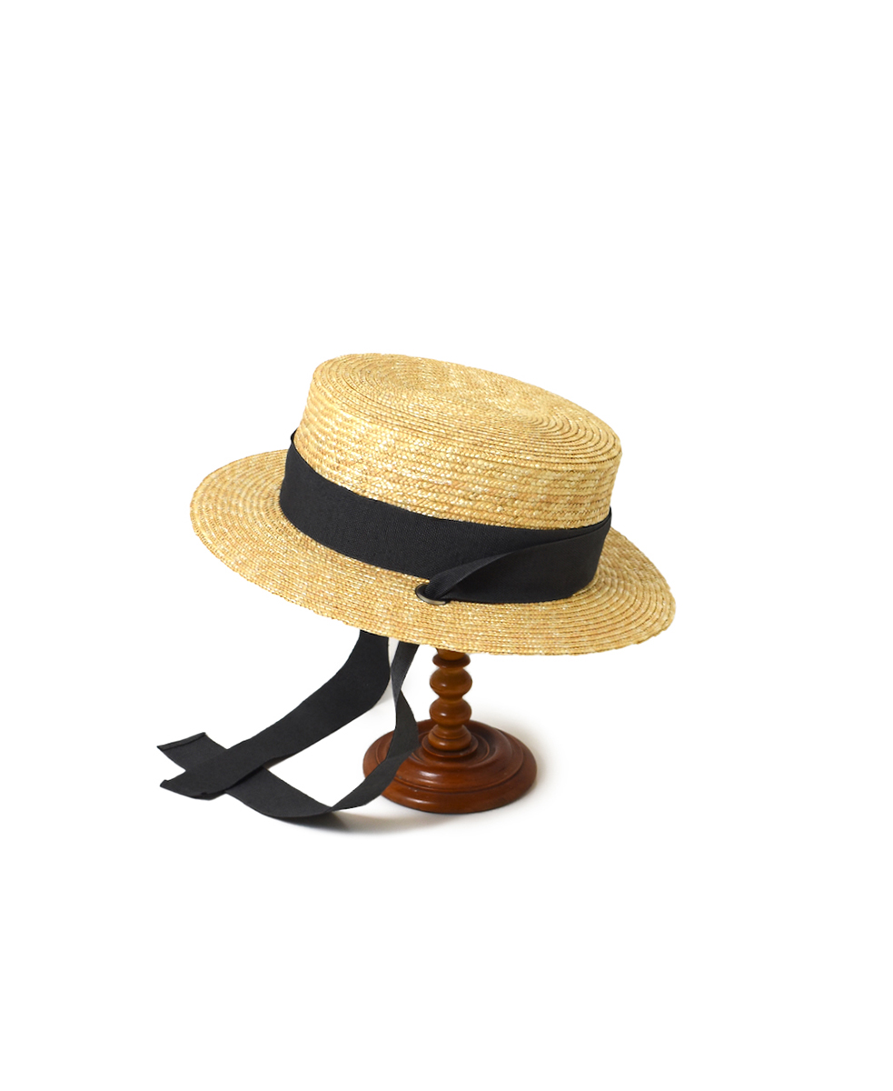 SNMDS2401 (帽子)A STRAW HAT WITH WIDE TAPE