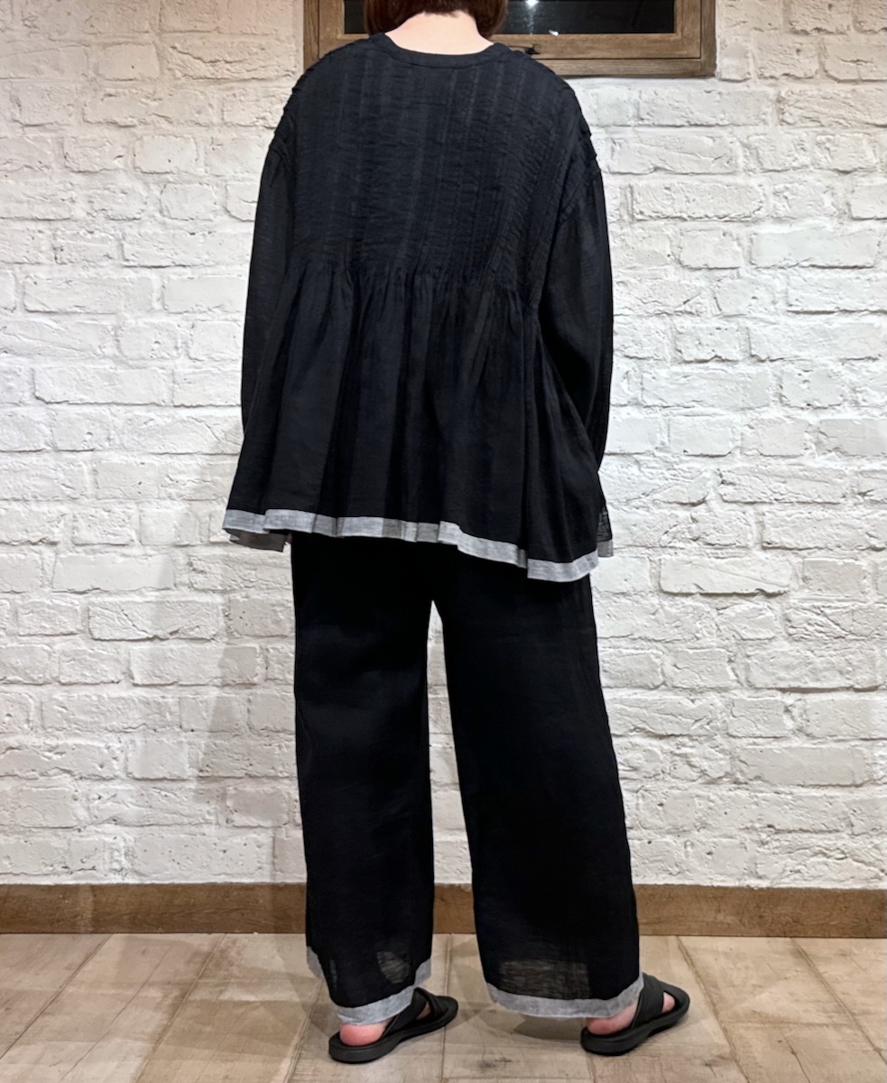INMDS24005 (パンツ) 80'S HANDWOVEN LINEN PLAIN WITH SELVAGE EASY PANTS