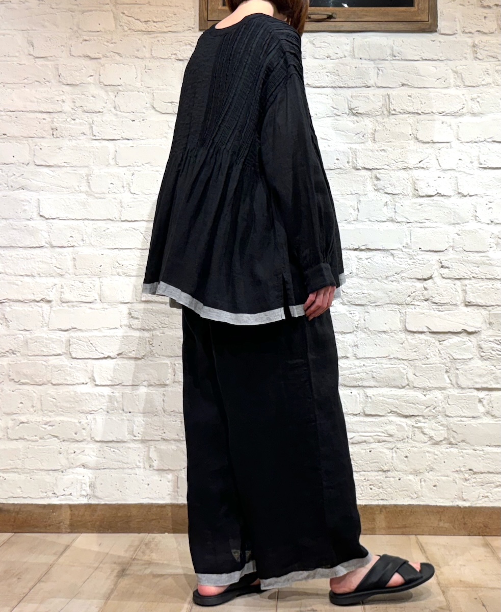 INMDS24005 (パンツ) 80'S HANDWOVEN LINEN PLAIN WITH SELVAGE EASY PANTS