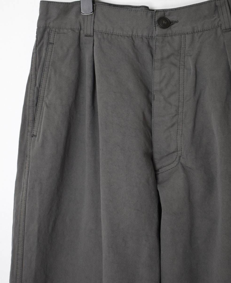 NAM1203KCL (パンツ) COTTON LINEN ONE-TUCK PANTS