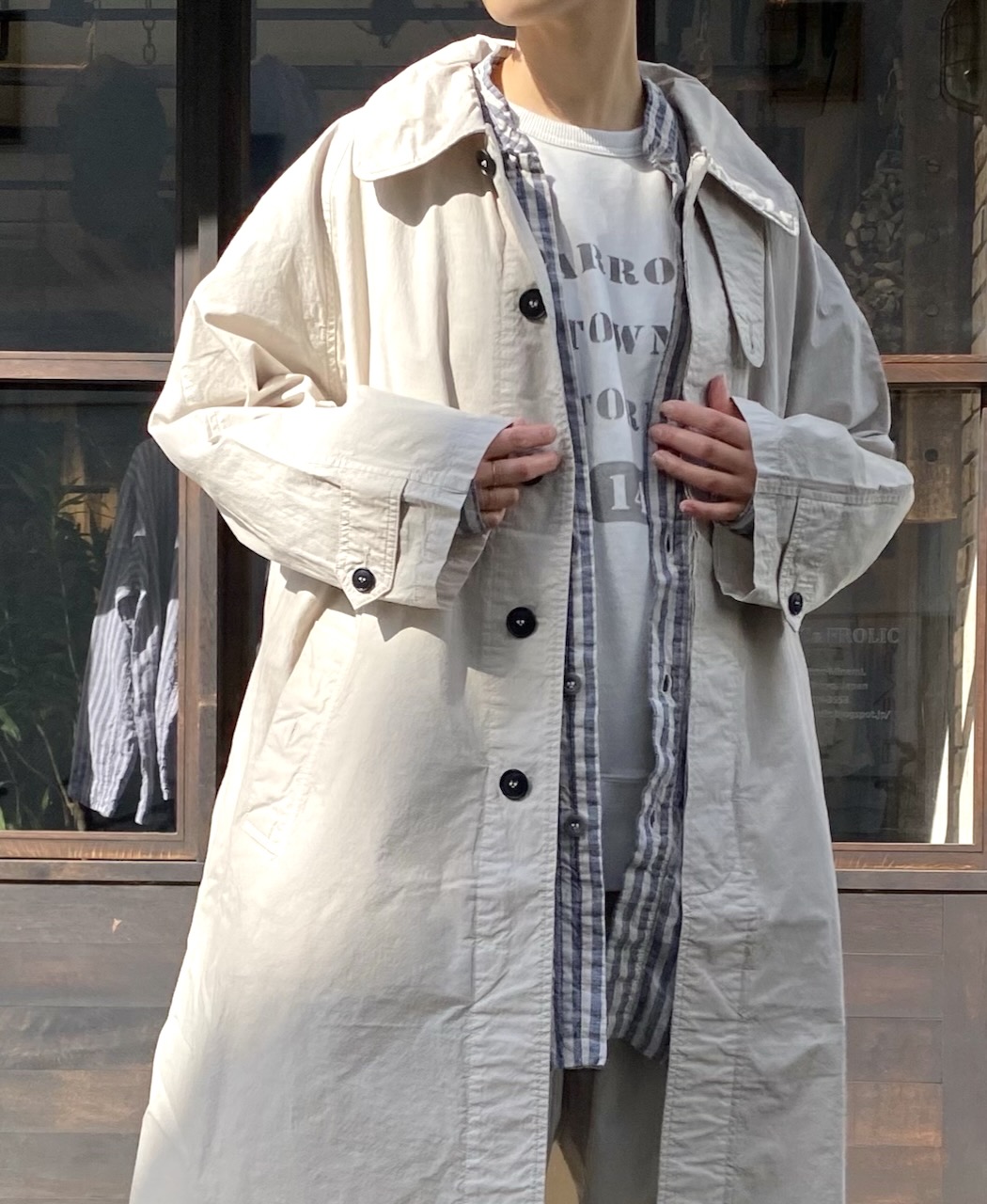 NHT2401TC (コート) LIGHT WEIGHT COTTON OVERDYE BALMACAAN COAT