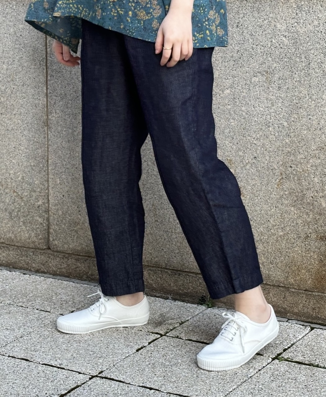 GNMDS2101CL (パンツ) 5.1oz WASHED COTTON / LINEN DENIM EASY TAPERED PANTS