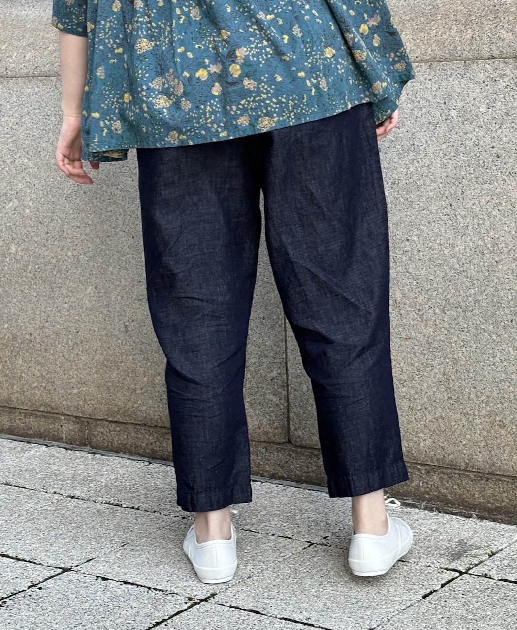 GNMDS2101CL (パンツ) 5.1oz WASHED COTTON / LINEN DENIM EASY TAPERED PANTS