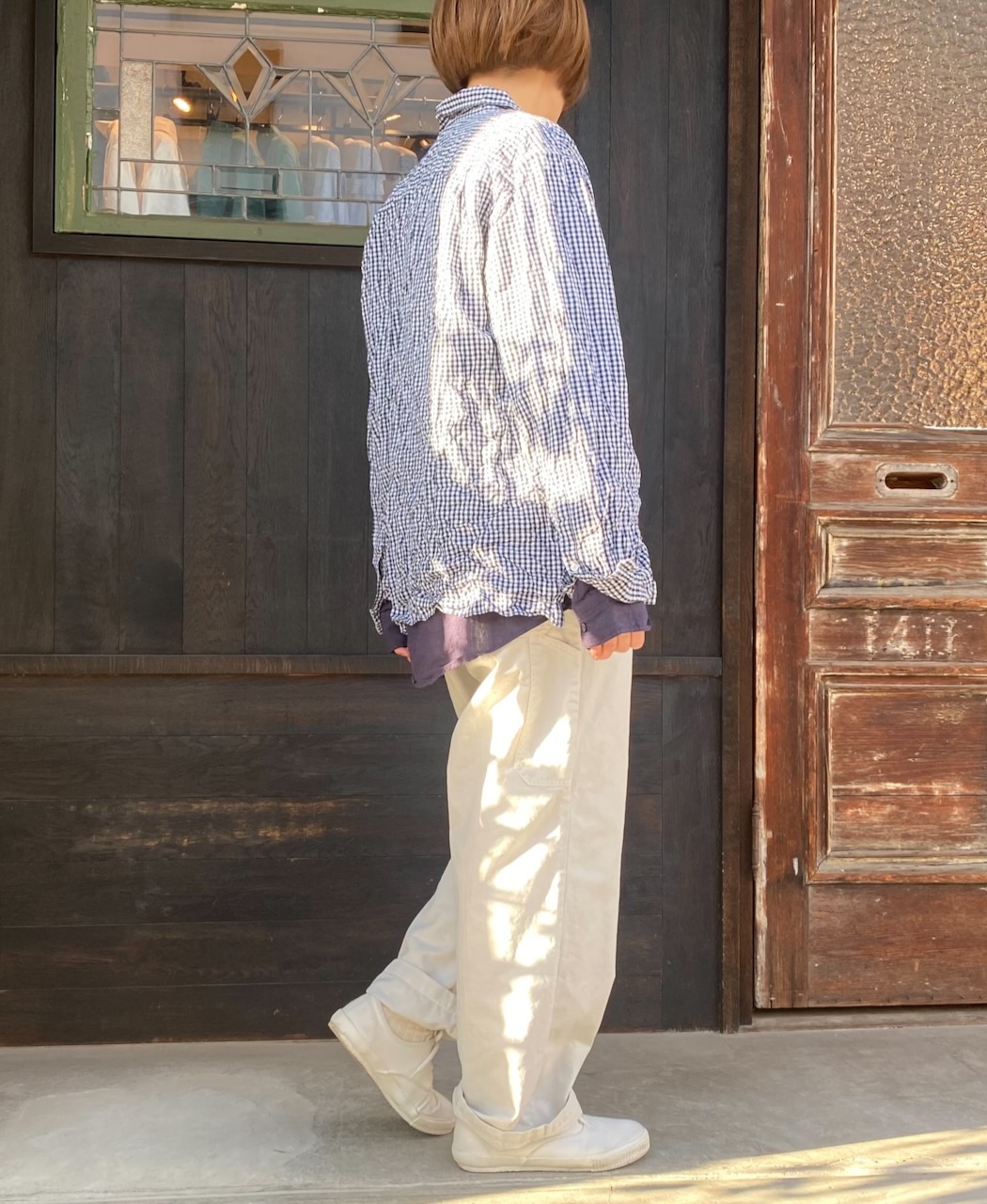 ADNAM2102 (パンツ) LIGHT WEIGHT HERRINGBONE (OVERDYE) CARPENTER PANTS