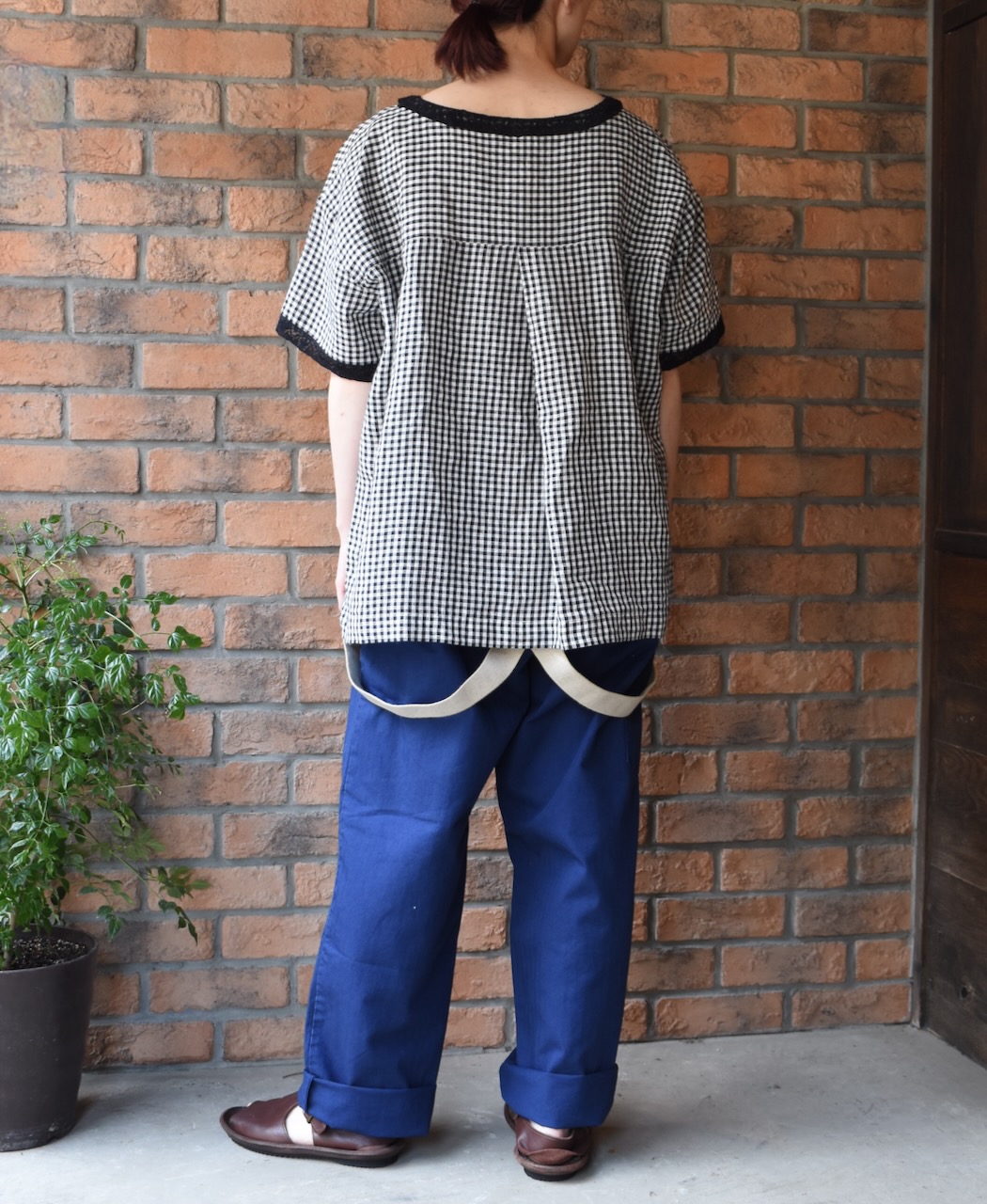 ADNAM2102 (パンツ) LIGHT WEIGHT HERRINGBONE (OVERDYE) CARPENTER PANTS