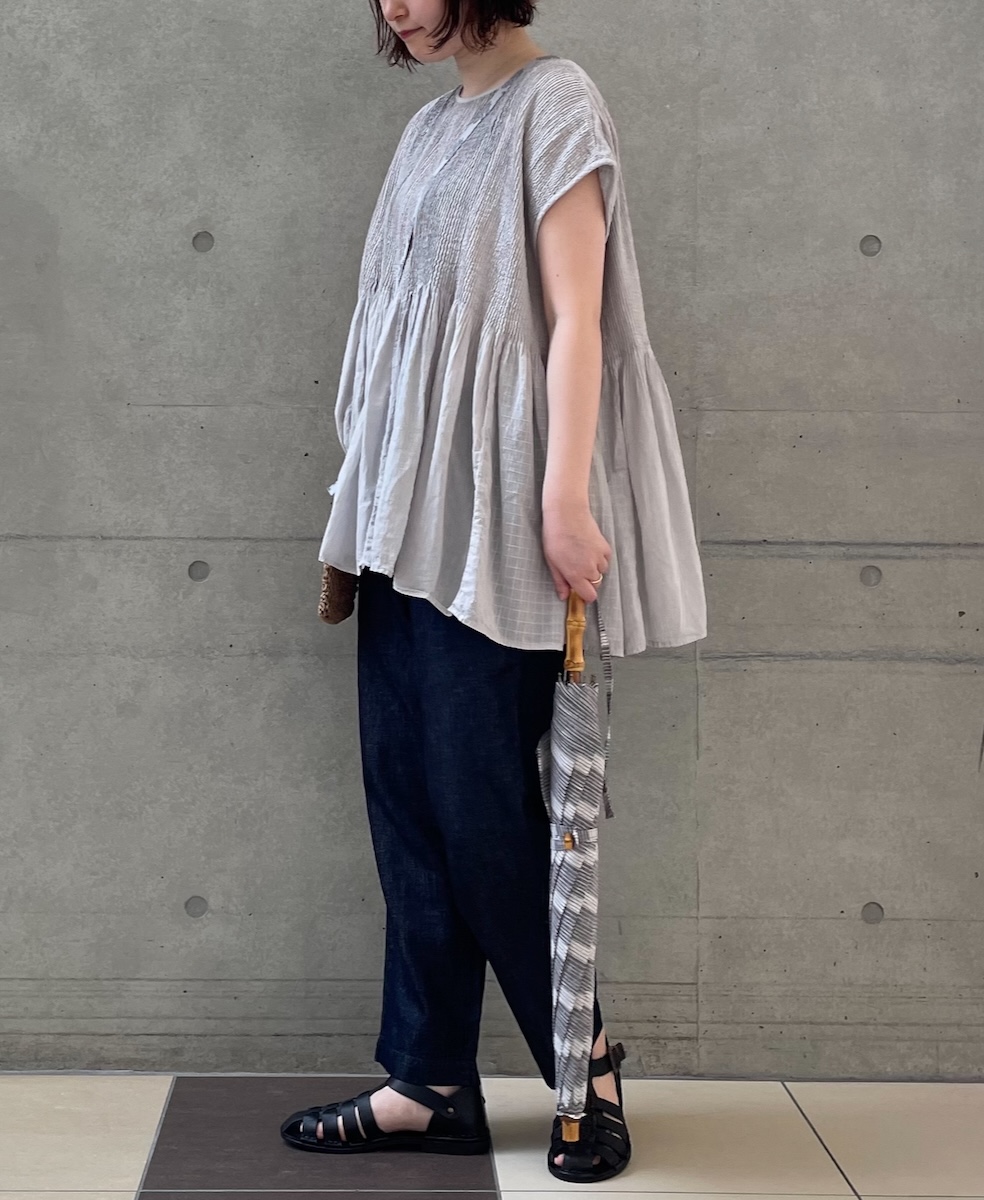 ●ONMDS2301 (日傘) PARASOL WITH BAMBOO HANDLE 47cm