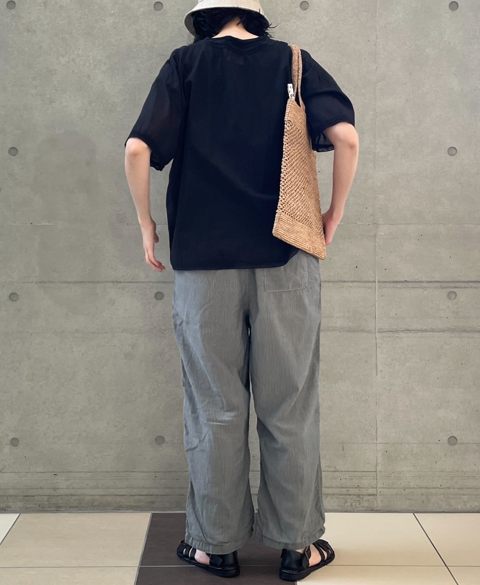 NSL24032 (ブラウス) VOILE LACE V-NECK LACE S/SL PULLOVER
