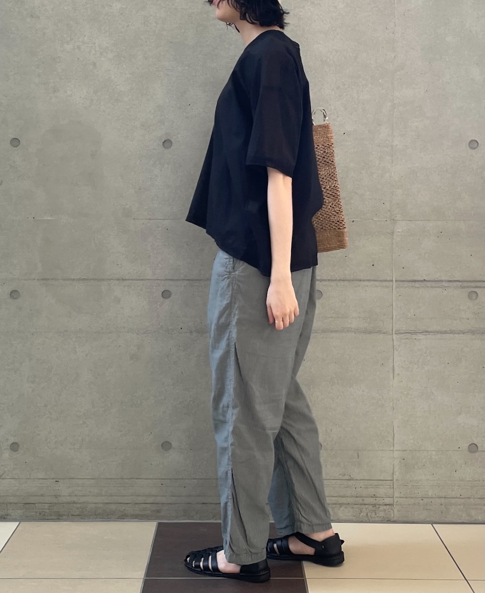 NSL24032 (ブラウス) VOILE LACE V-NECK LACE S/SL PULLOVER