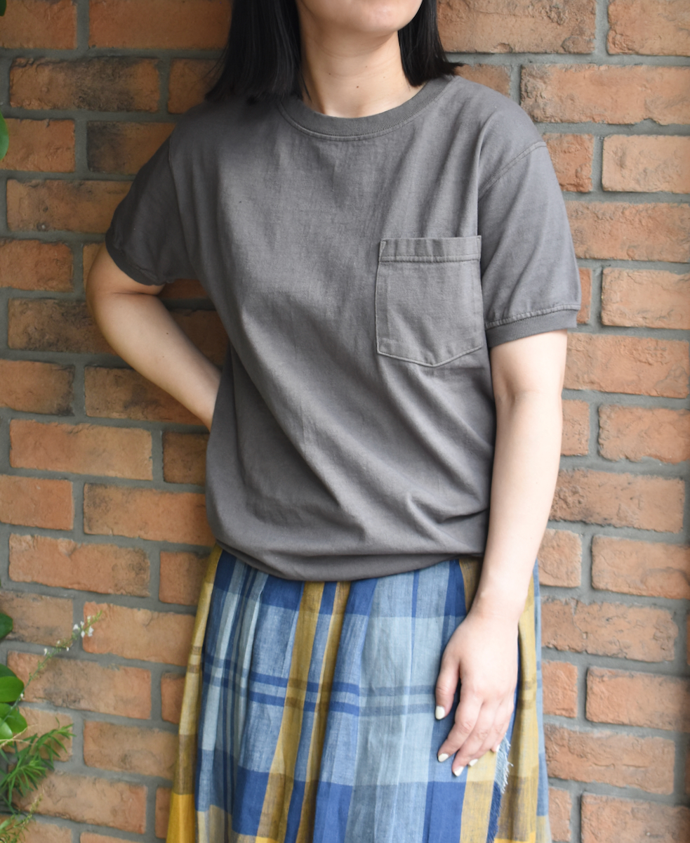 NGT9801P (Tシャツ) CREW NECK S/SL POCKET-T CUFF AND HEM RIB