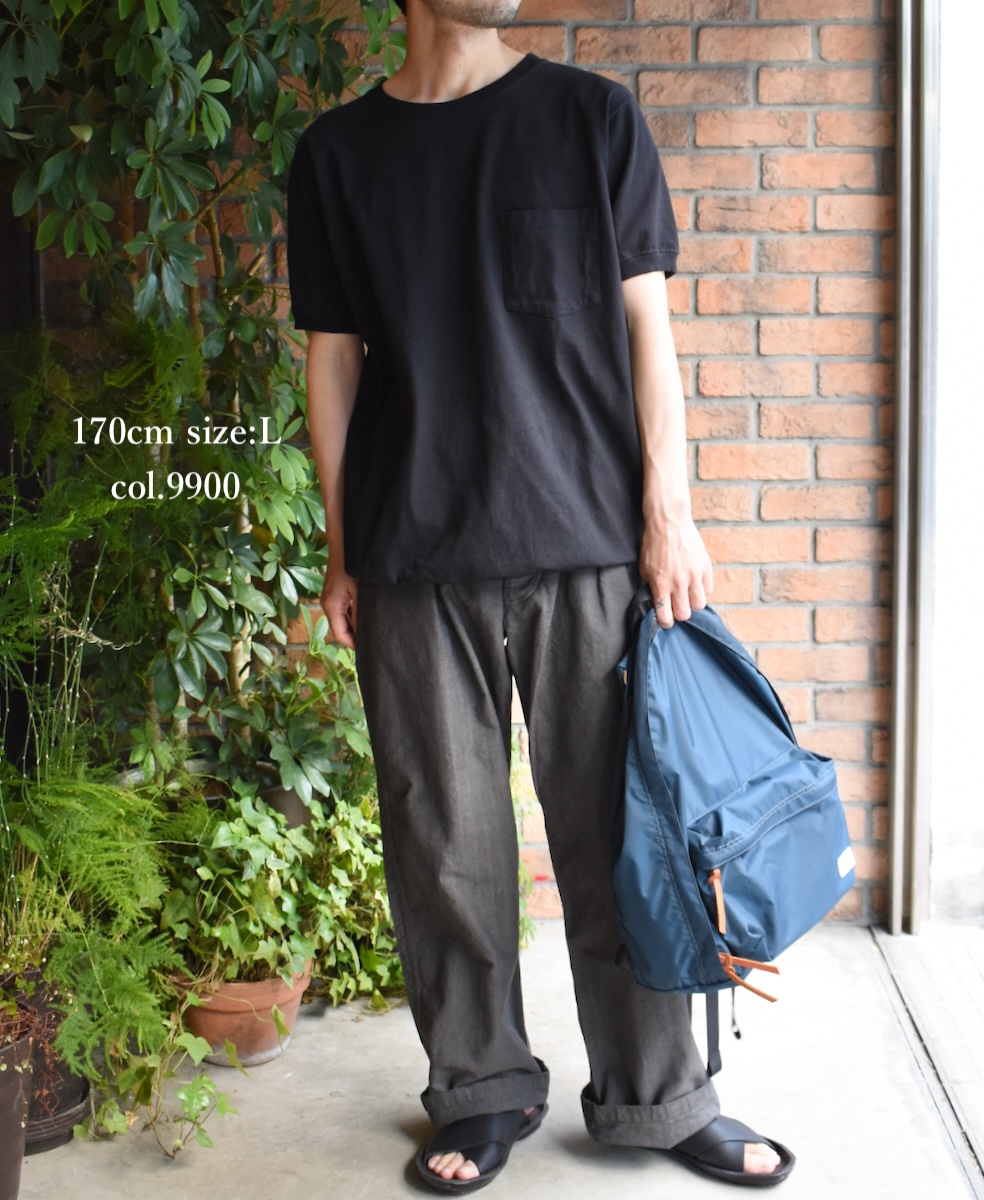NGT9801P (Tシャツ) CREW NECK S/SL POCKET-T CUFF AND HEM RIB