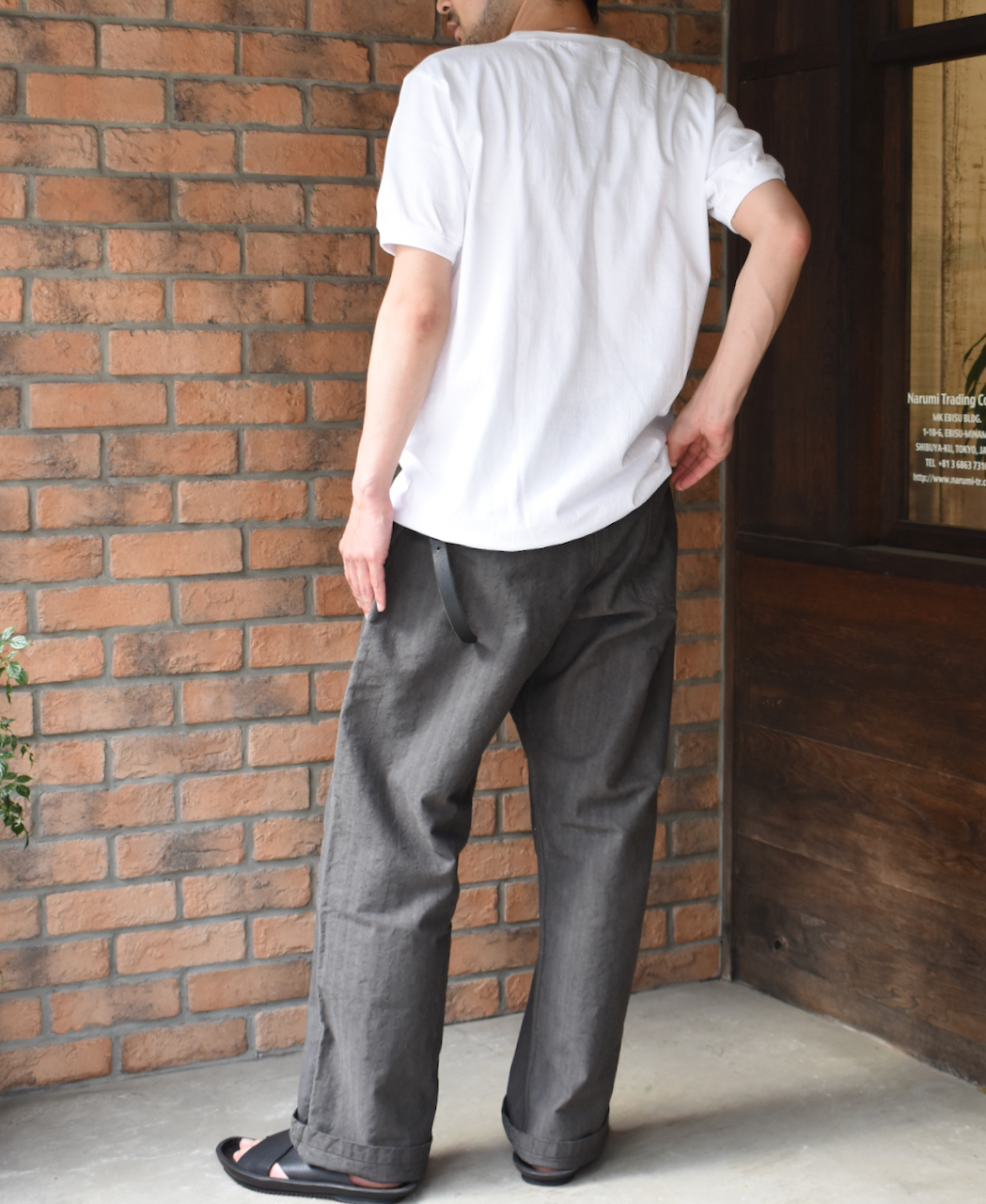 NAM1203KCL (パンツ) COTTON LINEN ONE-TUCK PANTS