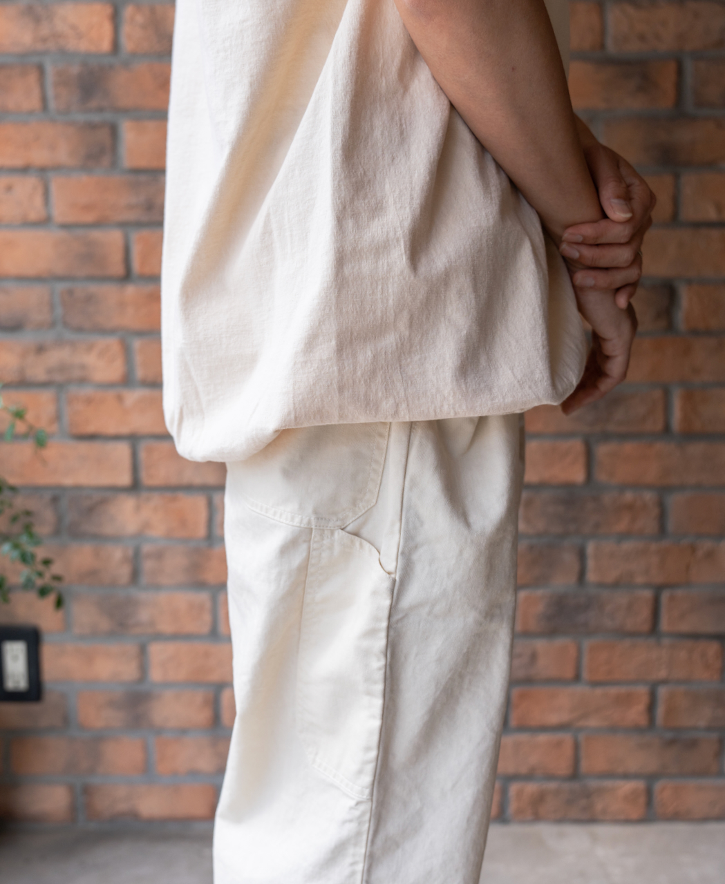 ADNAM2102 (パンツ) LIGHT WEIGHT HERRINGBONE (OVERDYE) CARPENTER PANTS