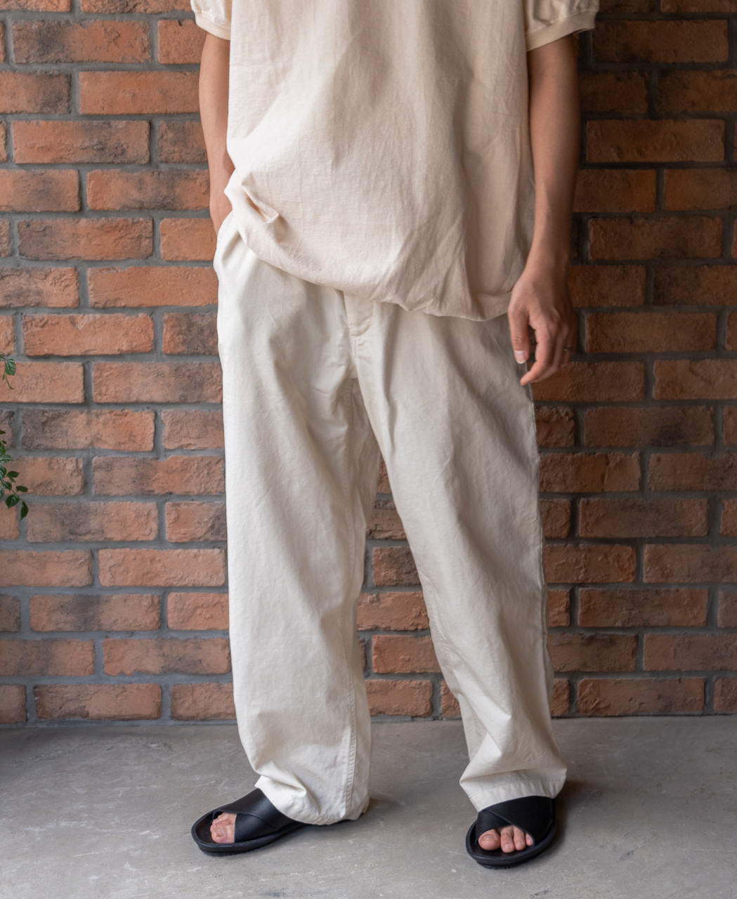 ADNAM2102 (パンツ) LIGHT WEIGHT HERRINGBONE (OVERDYE) CARPENTER PANTS