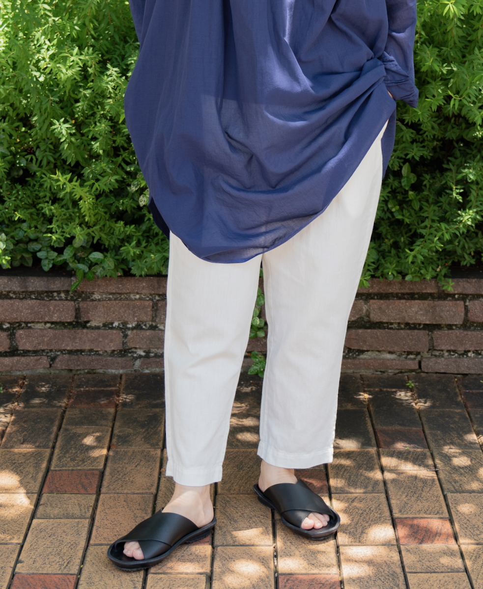 GNMDS2101CL (パンツ) 5.1oz WASHED COTTON / LINEN DENIM EASY TAPERED PANTS