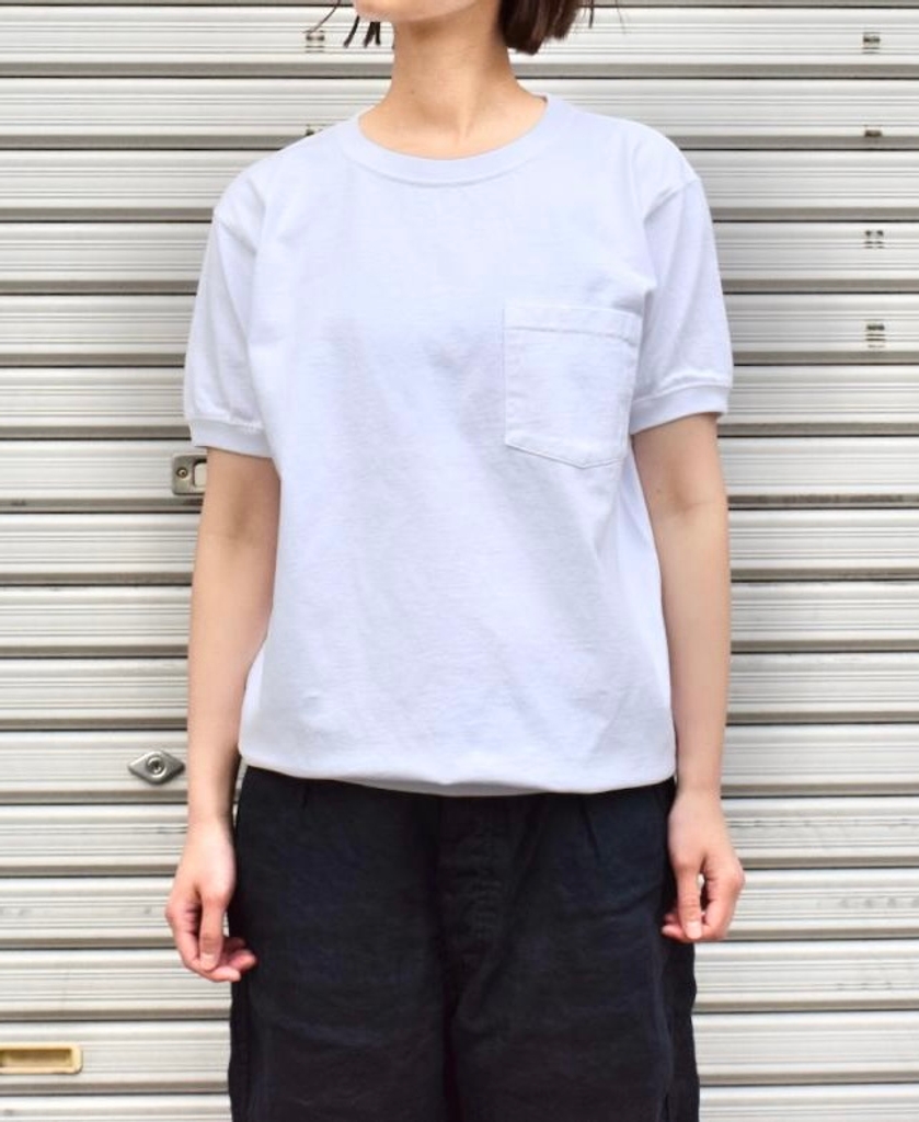 NGT9801P (Tシャツ) CREW NECK S/SL POCKET-T CUFF AND HEM RIB