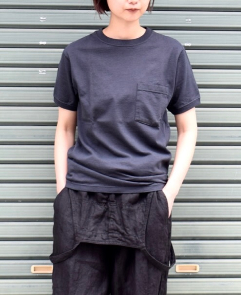 NGT9801P (Tシャツ) CREW NECK S/SL POCKET-T CUFF AND HEM RIB