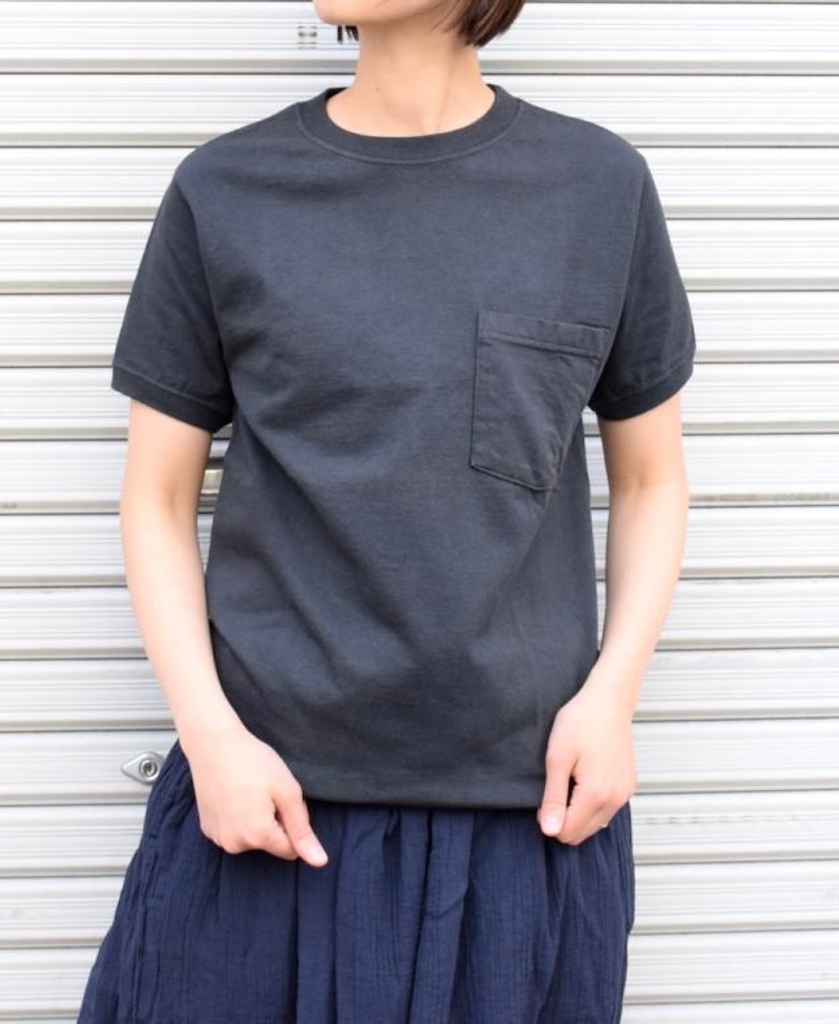 NGT9801P (Tシャツ) CREW NECK S/SL POCKET-T CUFF AND HEM RIB