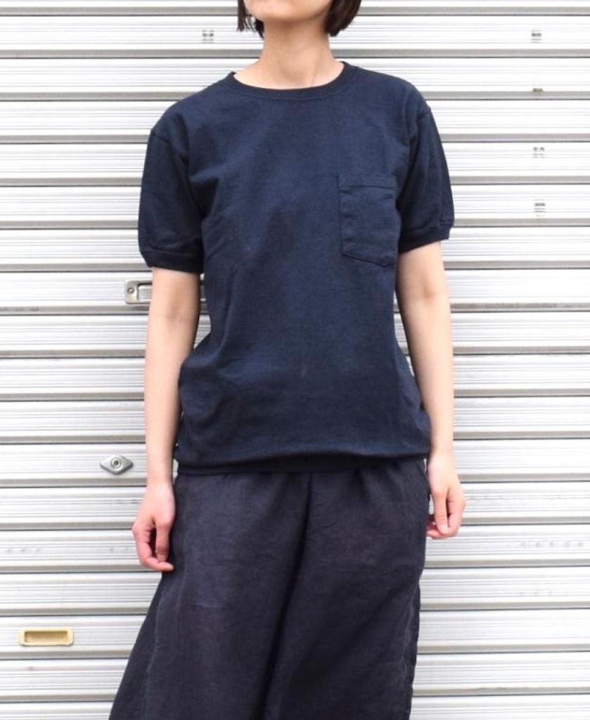 NGT9801P (Tシャツ) CREW NECK S/SL POCKET-T CUFF AND HEM RIB
