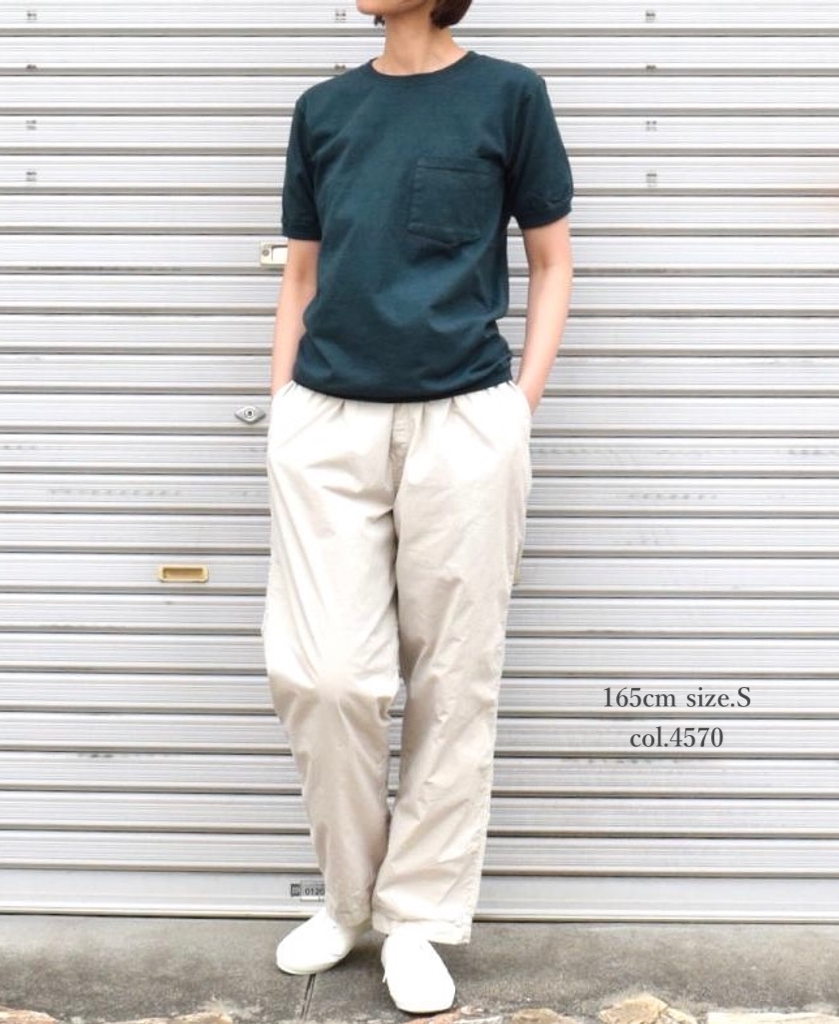 NGT9801P (Tシャツ) CREW NECK S/SL POCKET-T CUFF AND HEM RIB