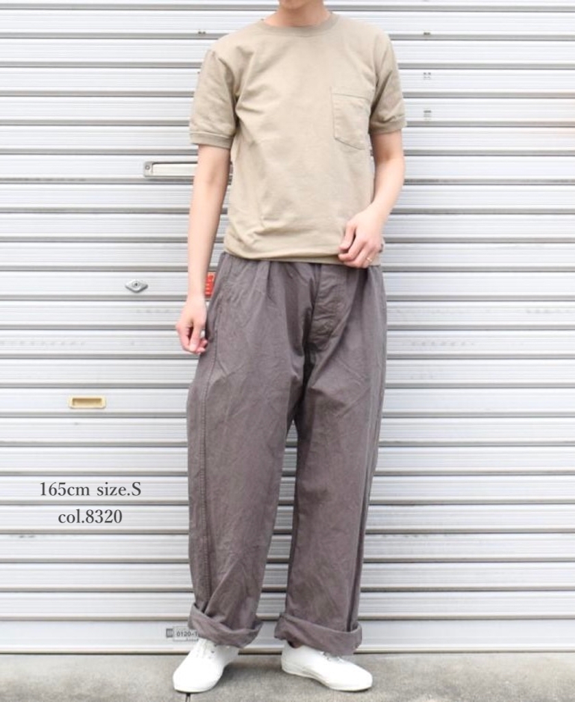NGT9801P (Tシャツ) CREW NECK S/SL POCKET-T CUFF AND HEM RIB