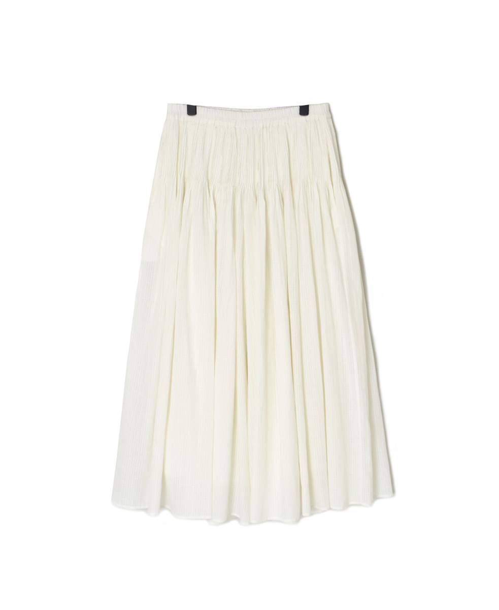 NMDS24604(キュロット) 80s ORGANIC COTTON SMALL CHECK CULOTTES WITH PINTUCK