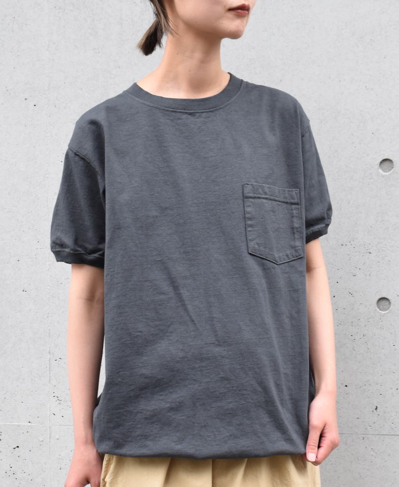 NGT9801P (Tシャツ) CREW NECK S/SL POCKET-T CUFF AND HEM RIB