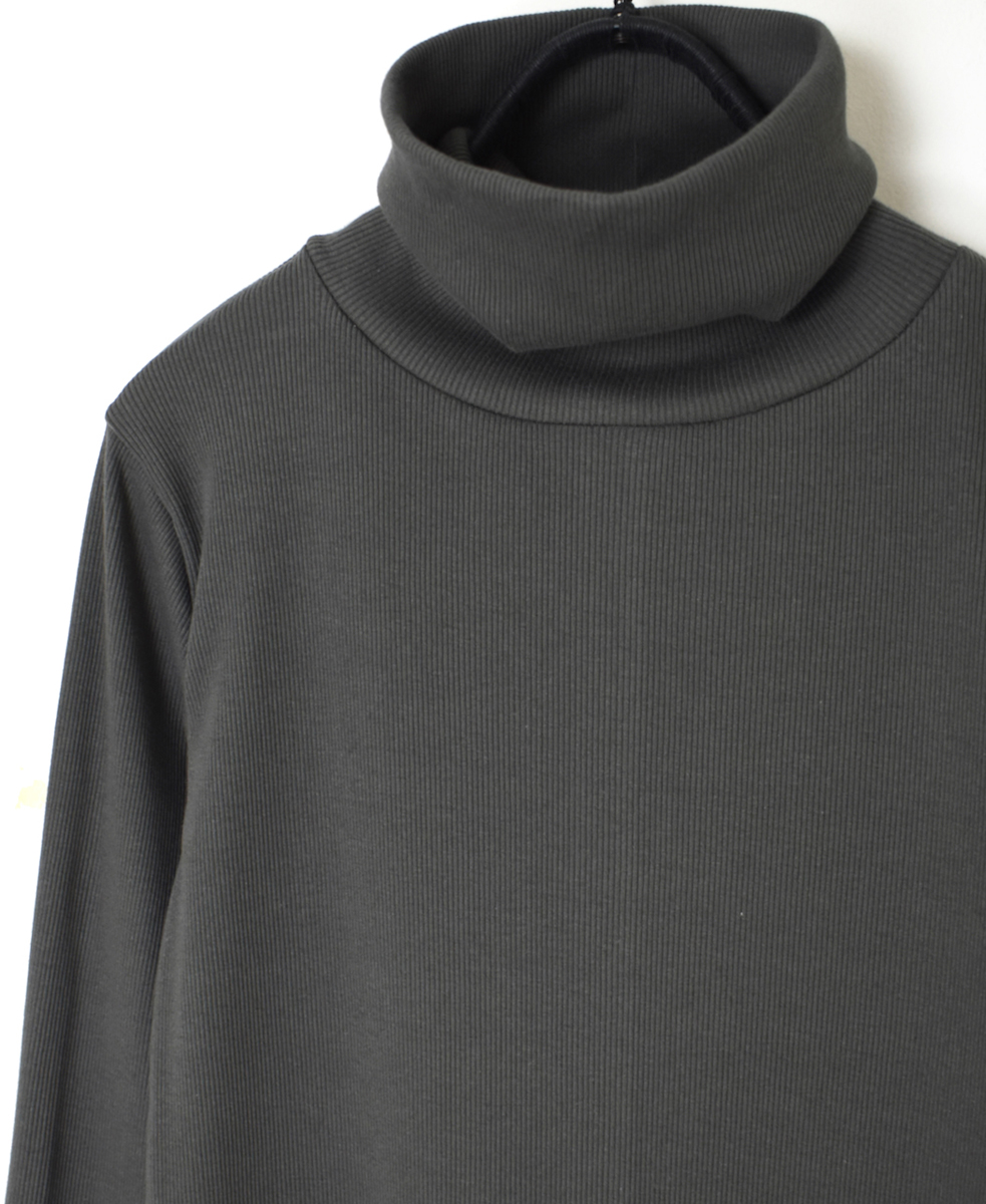 GNSL24571(Tシャツ) COMBED COTTON TELECO TURTLE NECK L/SL TEE