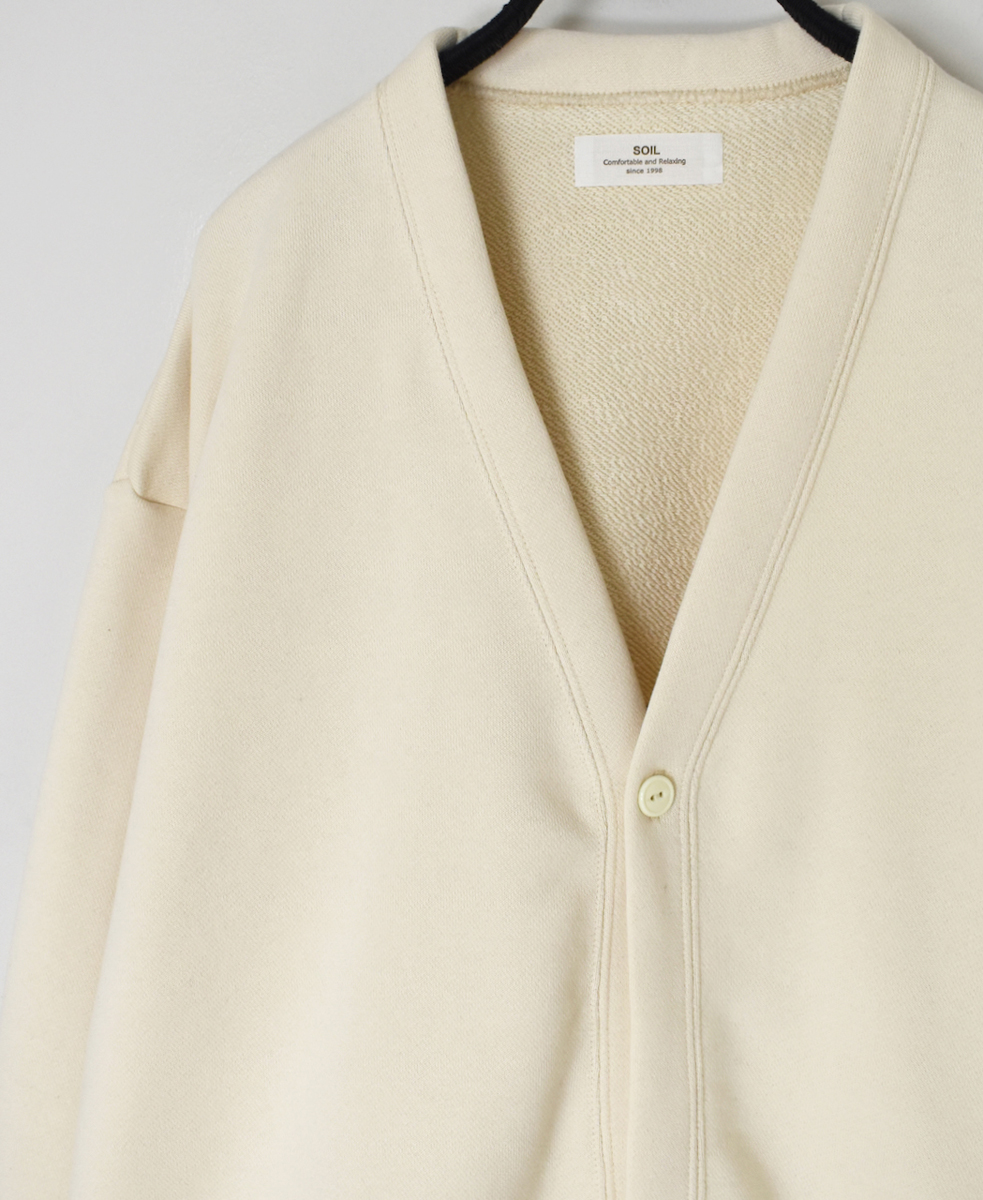 GNSL24553(カーディガン) FRENCH TERRY V-NECK 1BUTTON CARDIGAN