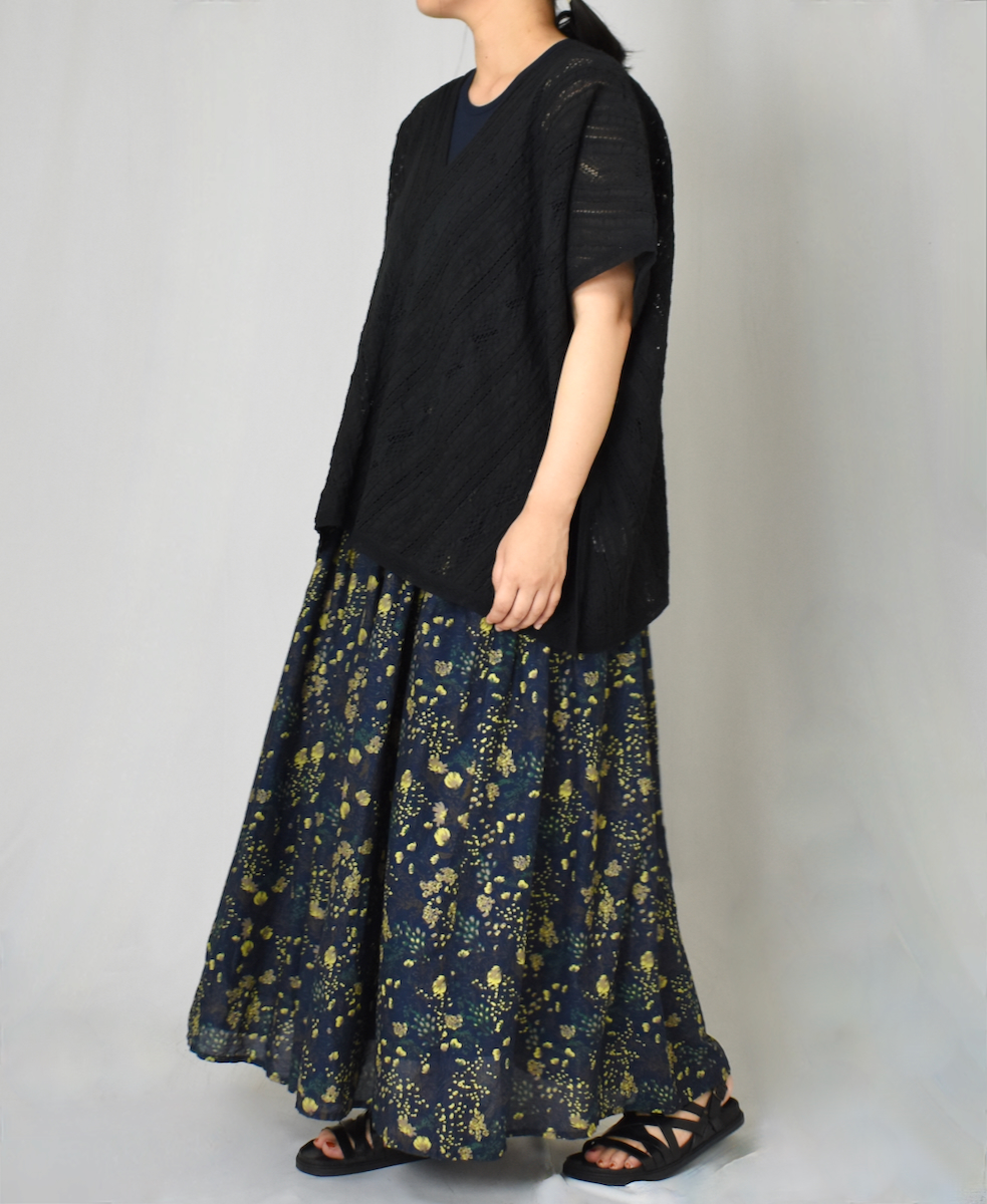 NSL23052 (ポンチョ) VOILE LACE ALL LACE PONCHO