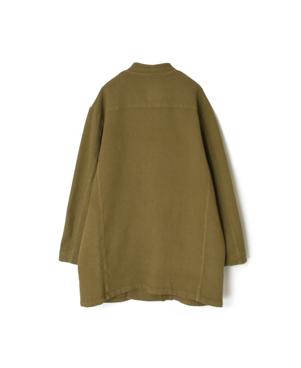 INHT2451WPD(ジャケット) WAFFLE PLAIN OVERDYE STAND COLLAR