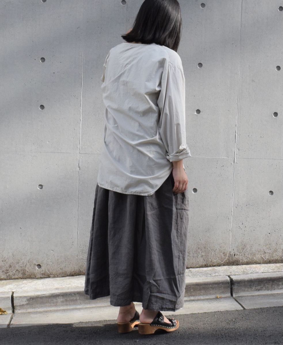 INHT2203CP (シャツ) 60'S COTTON POPLIN HENLEY NECK SHIRT
