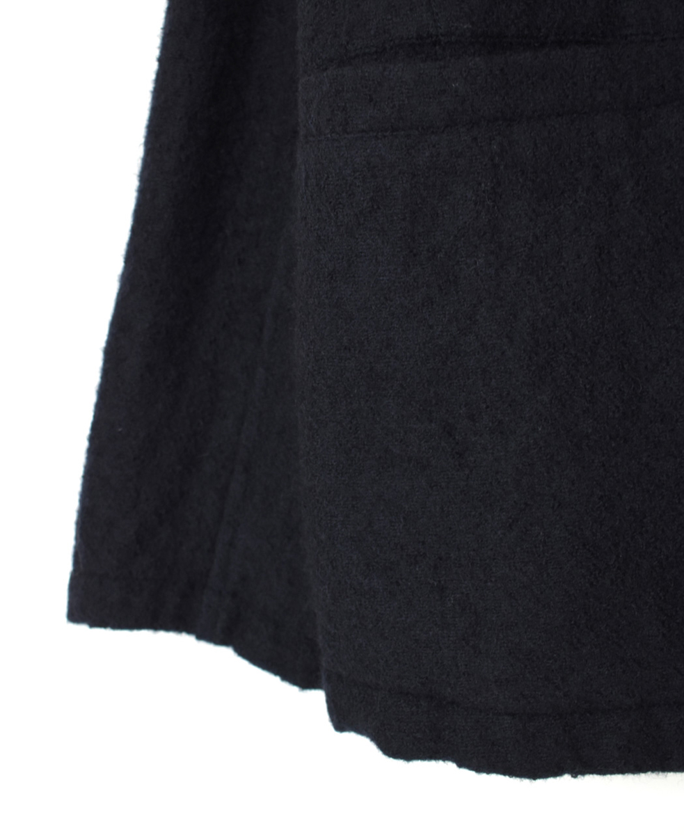 NMDS24551(ジャケット) WOOL COTTON SMALL HERRINGBONE STAND COLLAR FLY FRONT JACKET