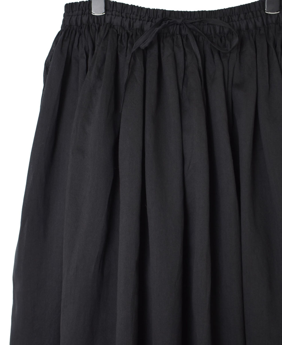 NMDS22564 (スカート) HANDWOVEN COTTON SILK RAJASTHAN TUCK GATHERED SKIRT WITH LINING