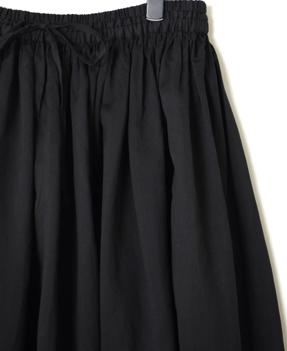 NMDS22564 (スカート) HANDWOVEN COTTON SILK RAJASTHAN TUCK GATHERED SKIRT WITH LINING
